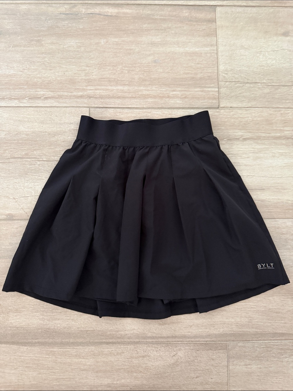 BYLT Basics Black Circle Skater Skirt